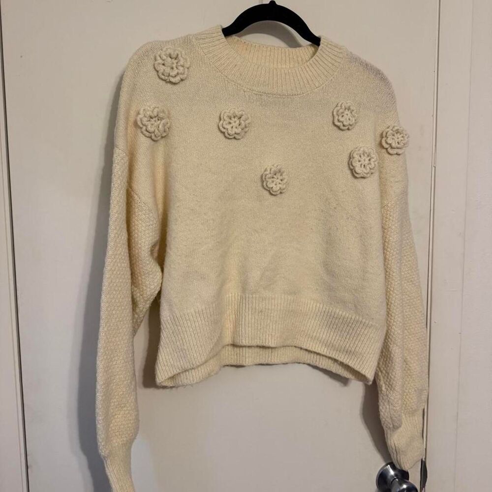 Jessica-simpson Women's Cream and White Jumper